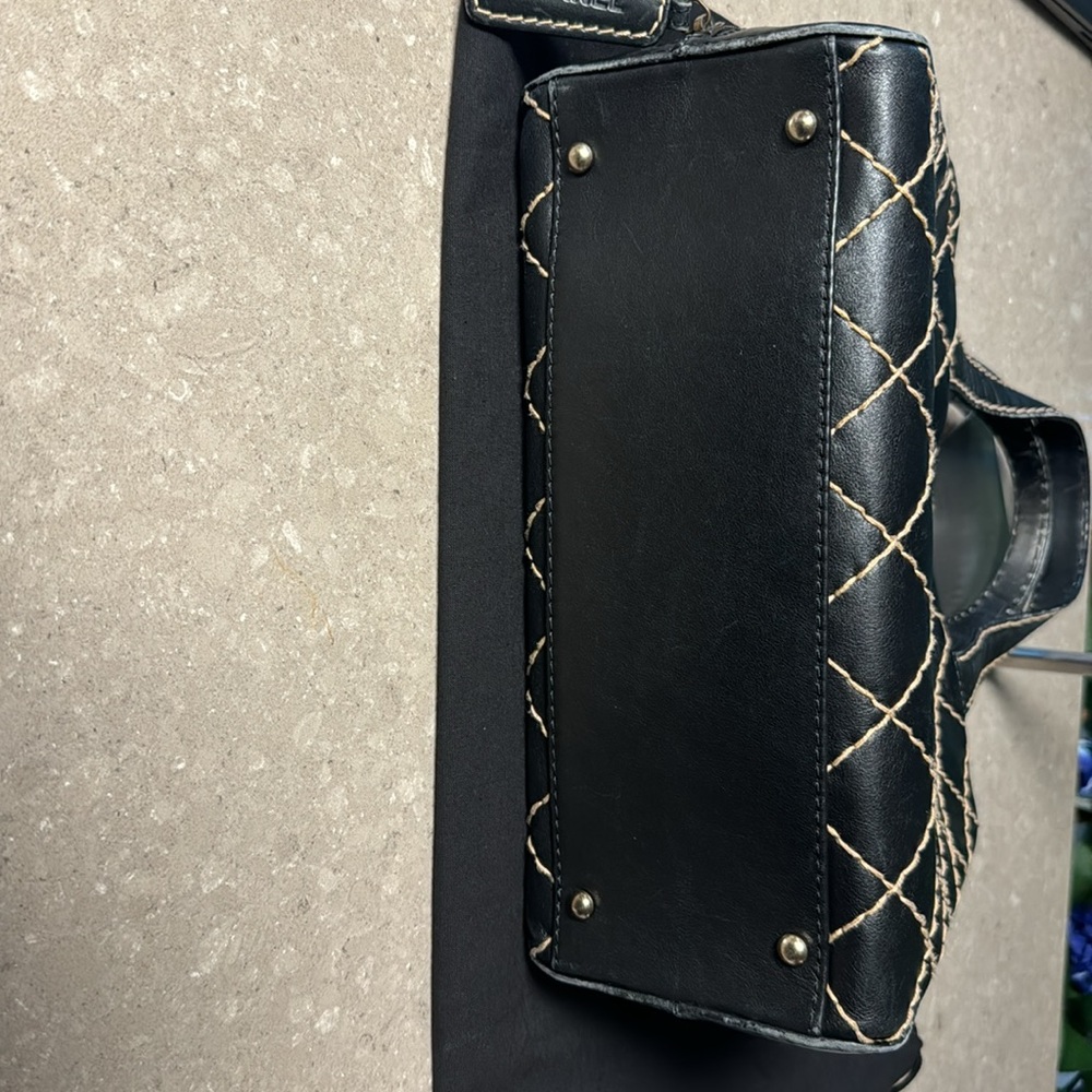 ❌SOLD❌ Chanel Black Quilted Wild Stitch Handbag - Picture 7 of 14